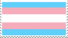 trans flag stamp